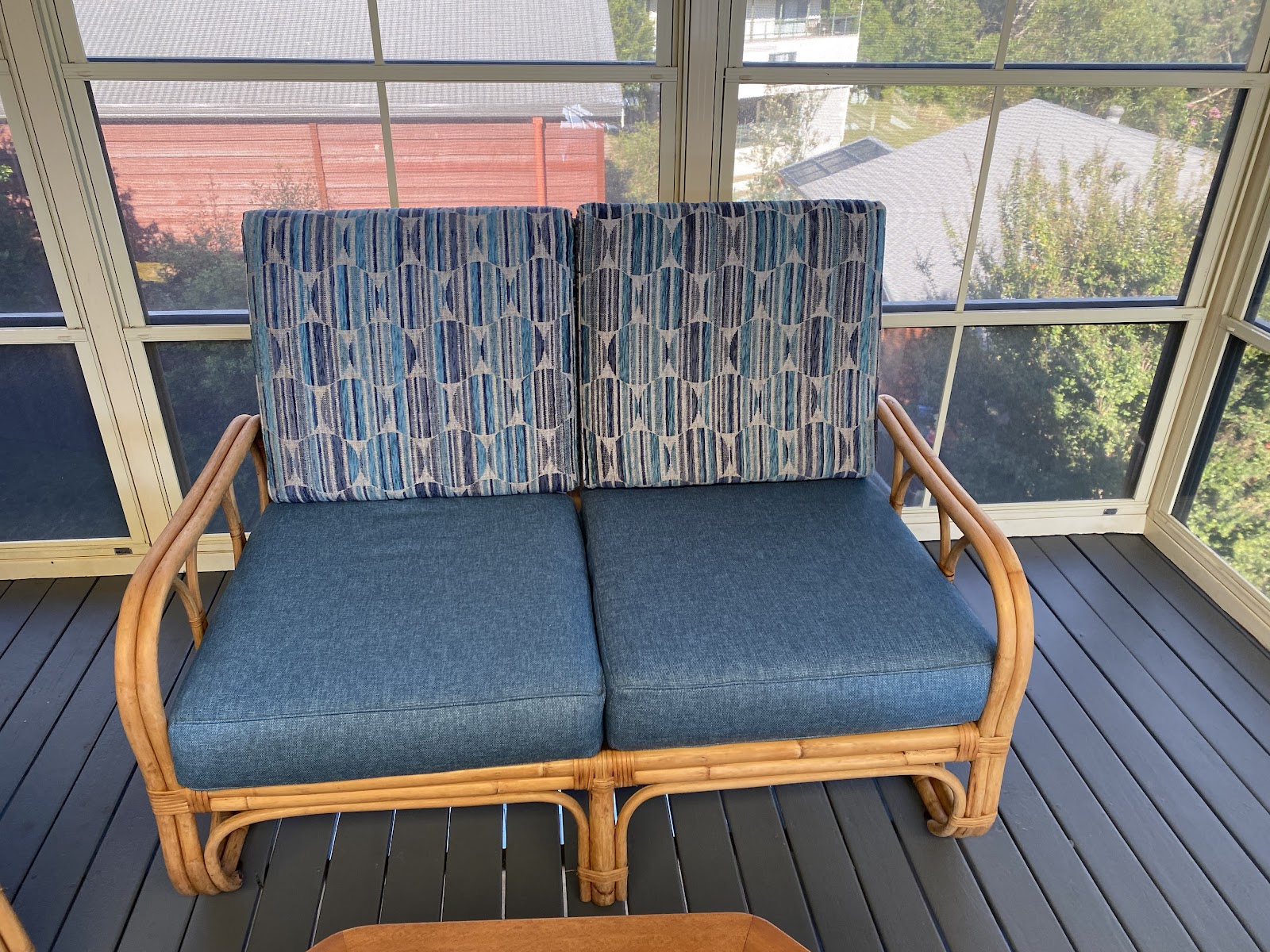 Reupholstered cushions at Adamstown Upholstery